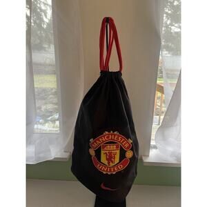 NIKE Stadium Drawstring Bag Backpack Manchester City Soccer Football LOGO Swoosh